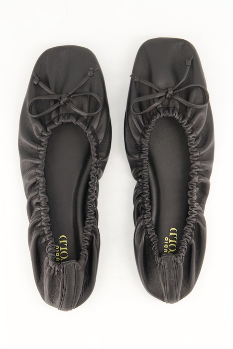 Leder-Ballerinas, Lamm-Nappaleder, Weite H