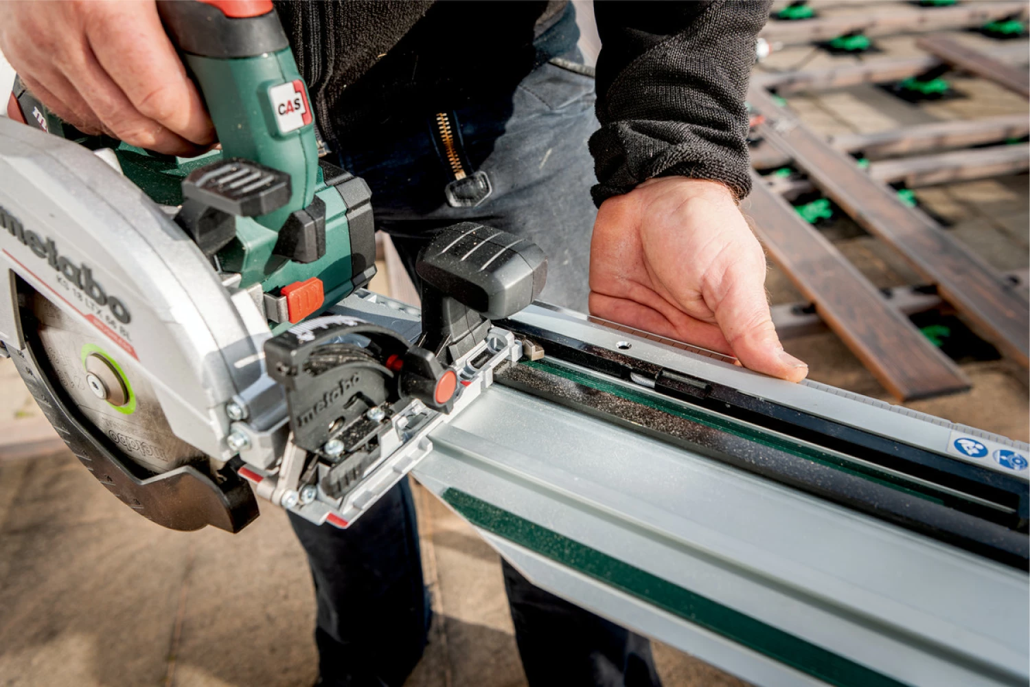 Metabo KS 18 LTX 66 BL 18V Li-ion accu cirkelzaag set (2 x LiHD 8.0 Ah) in metaBox - koolborstelloos - 611866810