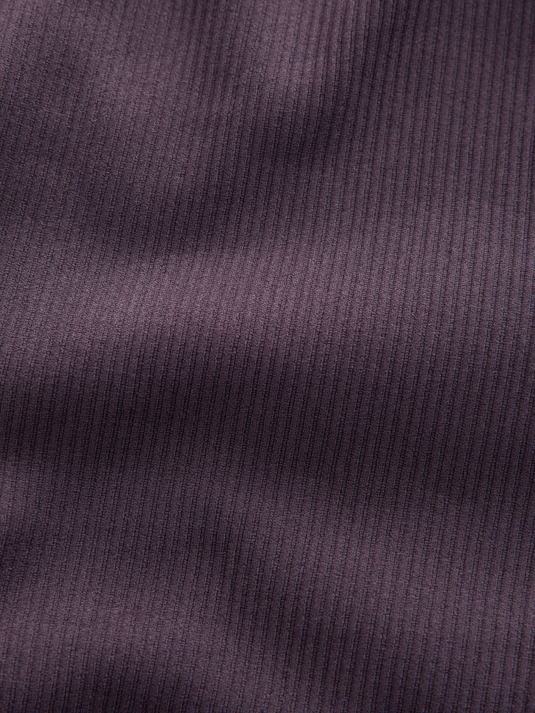 Paarsblauw - Geribbelde naadloze legging met hoge taille