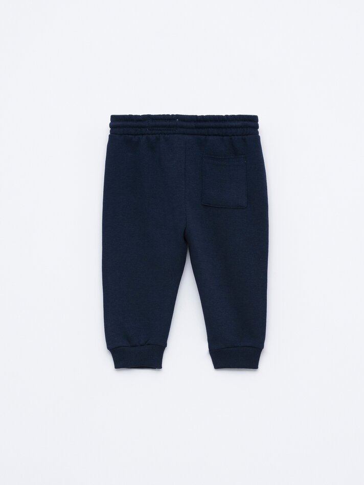 Conjunto com 2 calças de fato de treino lisas - Azul-marinho