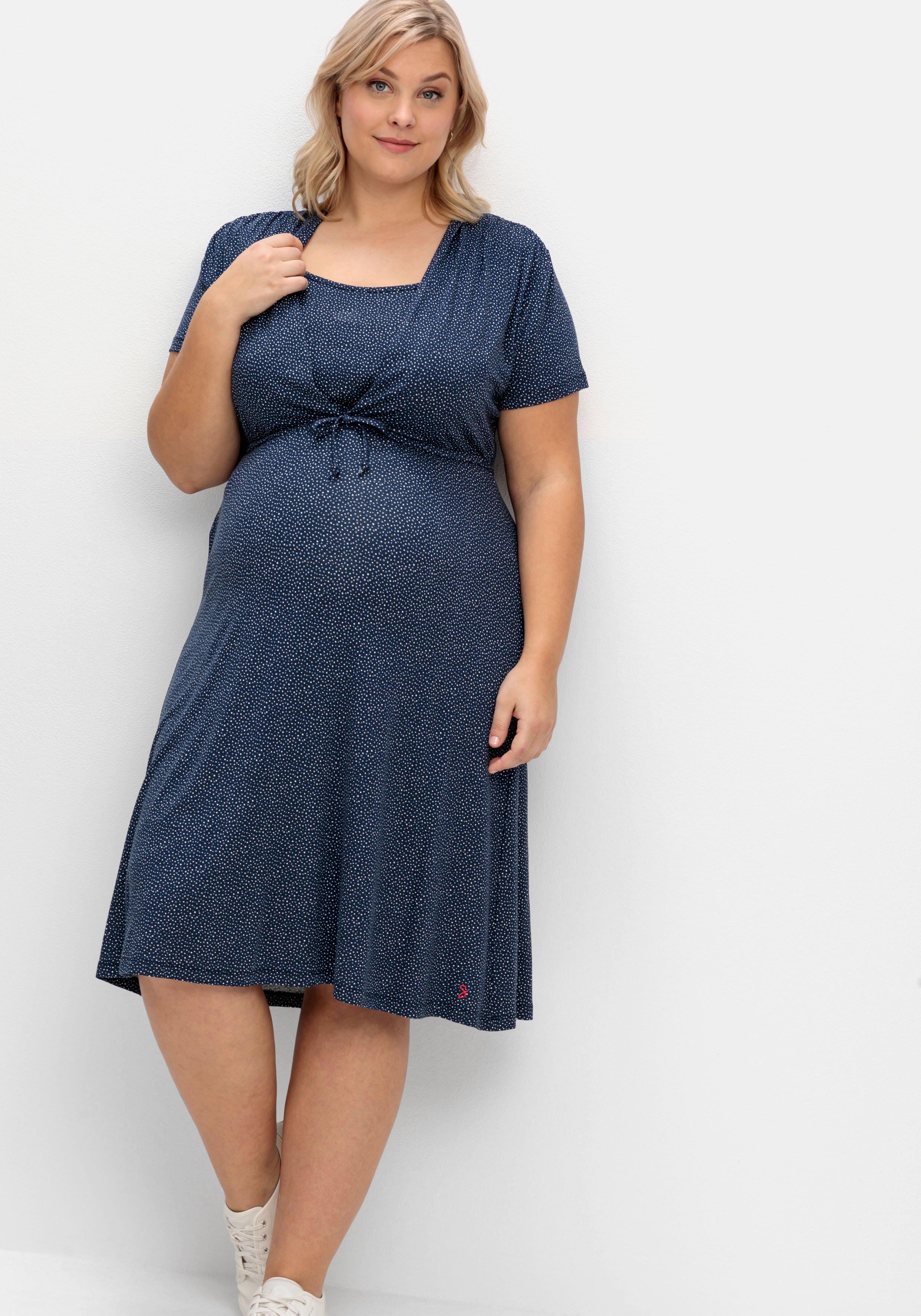 Stillkleid aus Jersey, mit Unterbrust-Tunnelzug