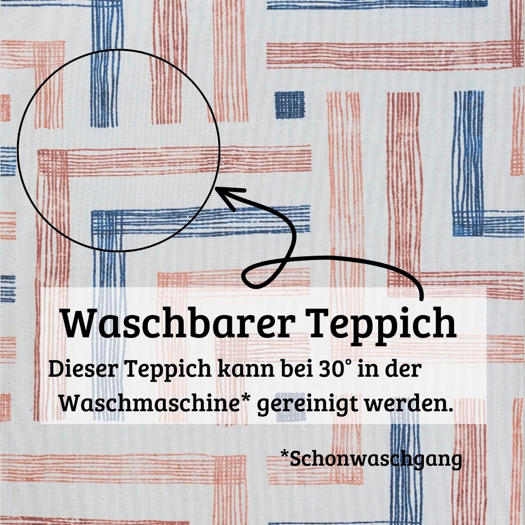 GOODproduct Teppich »Rheya, LAGERRÄUMUNG!« rechteckig 8 mm Höhe Flachgewebe, modernes Design, waschbar, In- und Outdoor geeignet