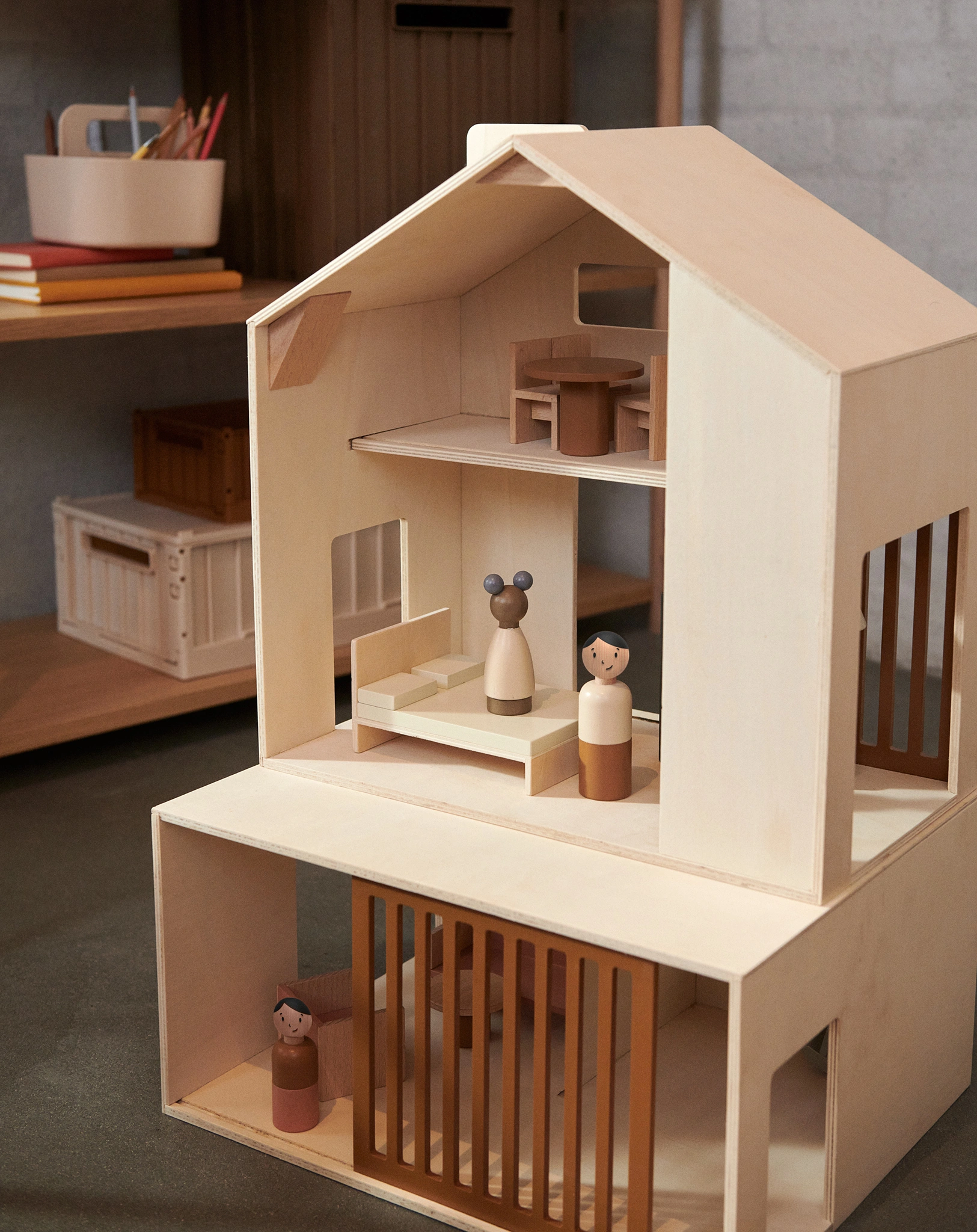 Holzpuppen LOTTA FAMILY 4-teilig in rose