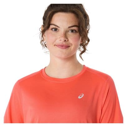 Maillot manches courtes Asics Core Run Corail Femme