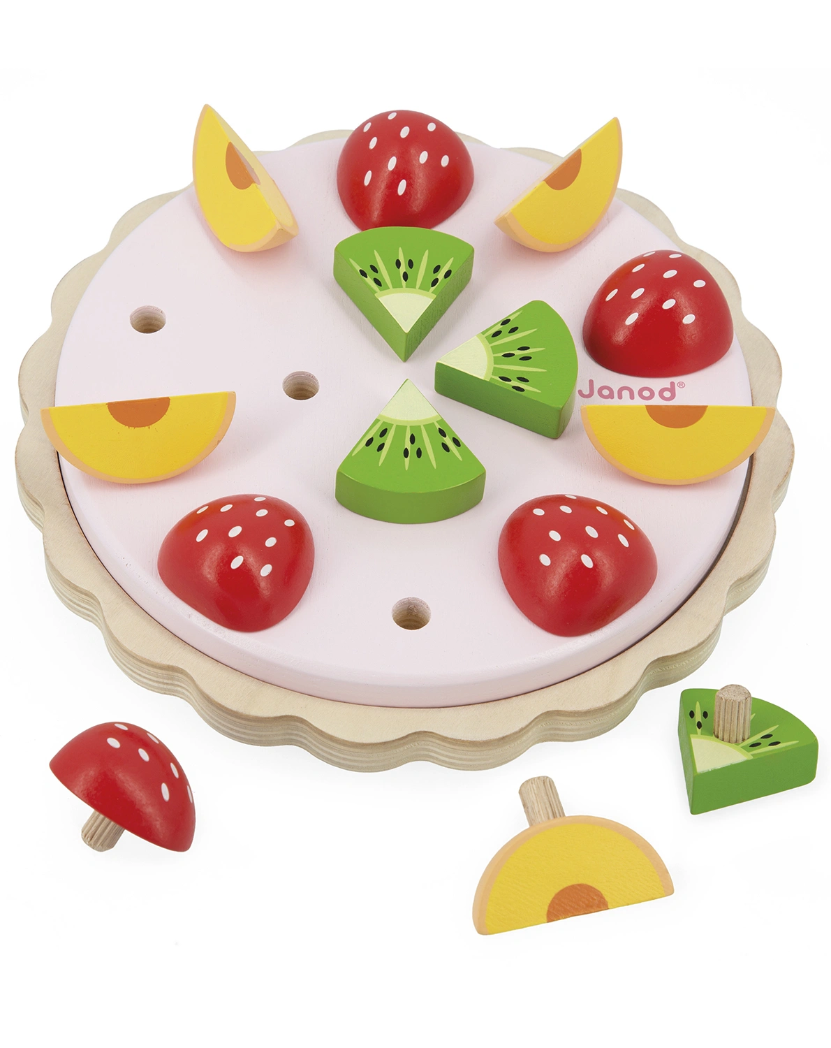 Spiel-Lebensmittel TWIST - OBSTTORTE aus Holz