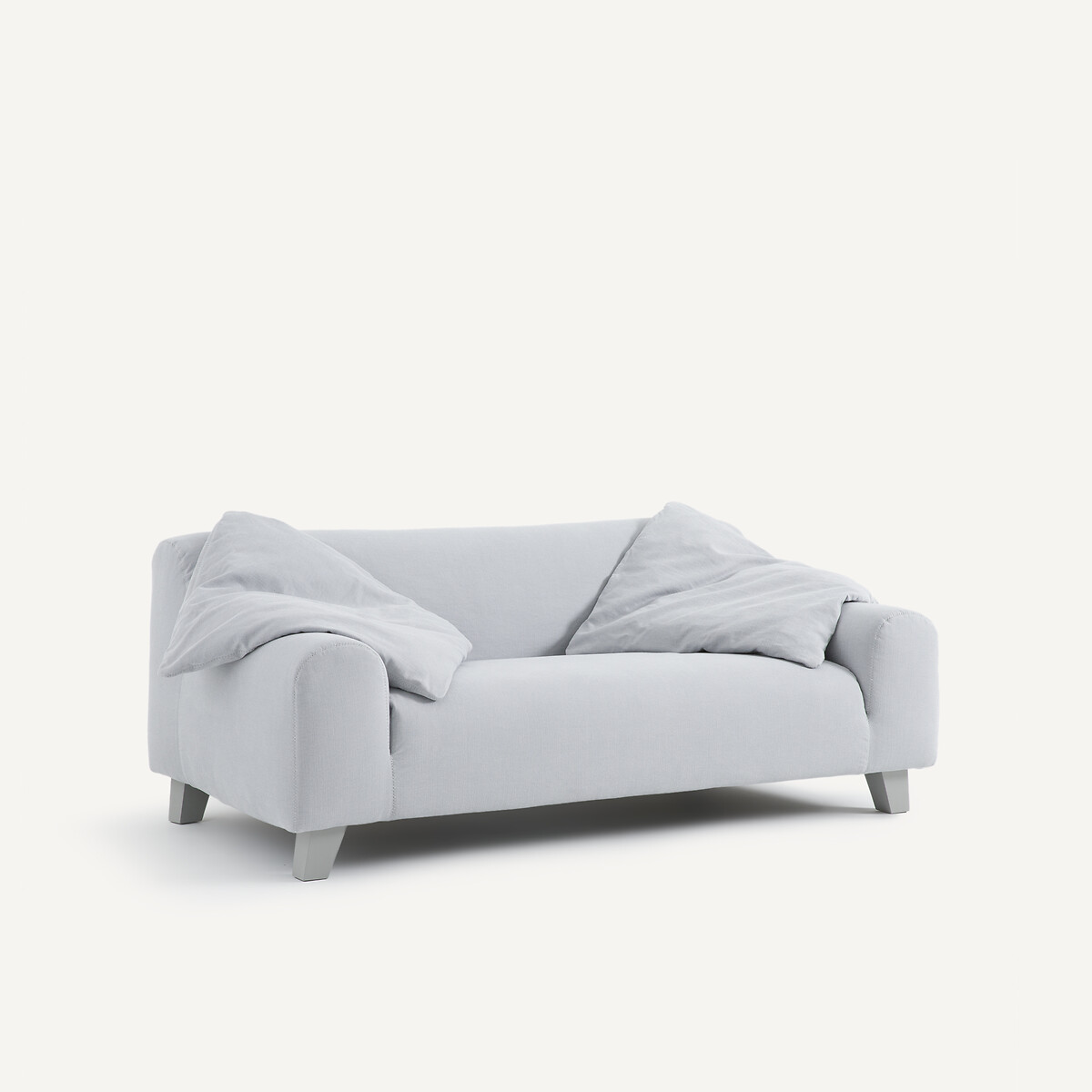 OTTO STUDIO PARA AM.PM<br>Sofá compacto em linho de algodão, ousado