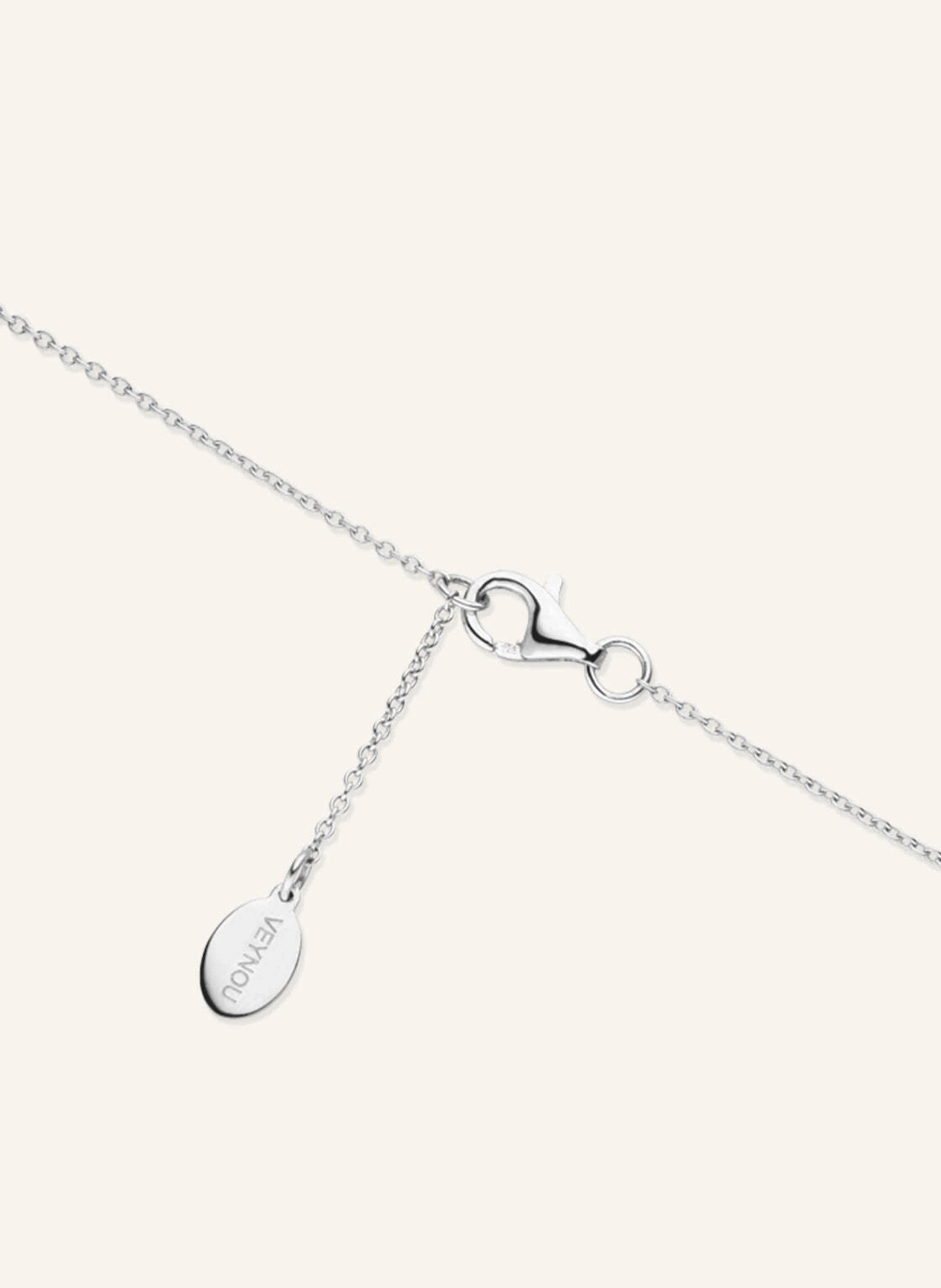 VEYNOU Halskette EDEN aus 14 Karat Weißgold und 1,0ct. lab-grown Smaragd