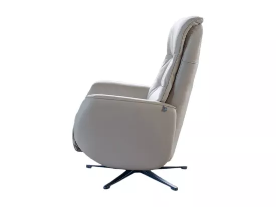 Fauteuil - Gris cuir - SARI