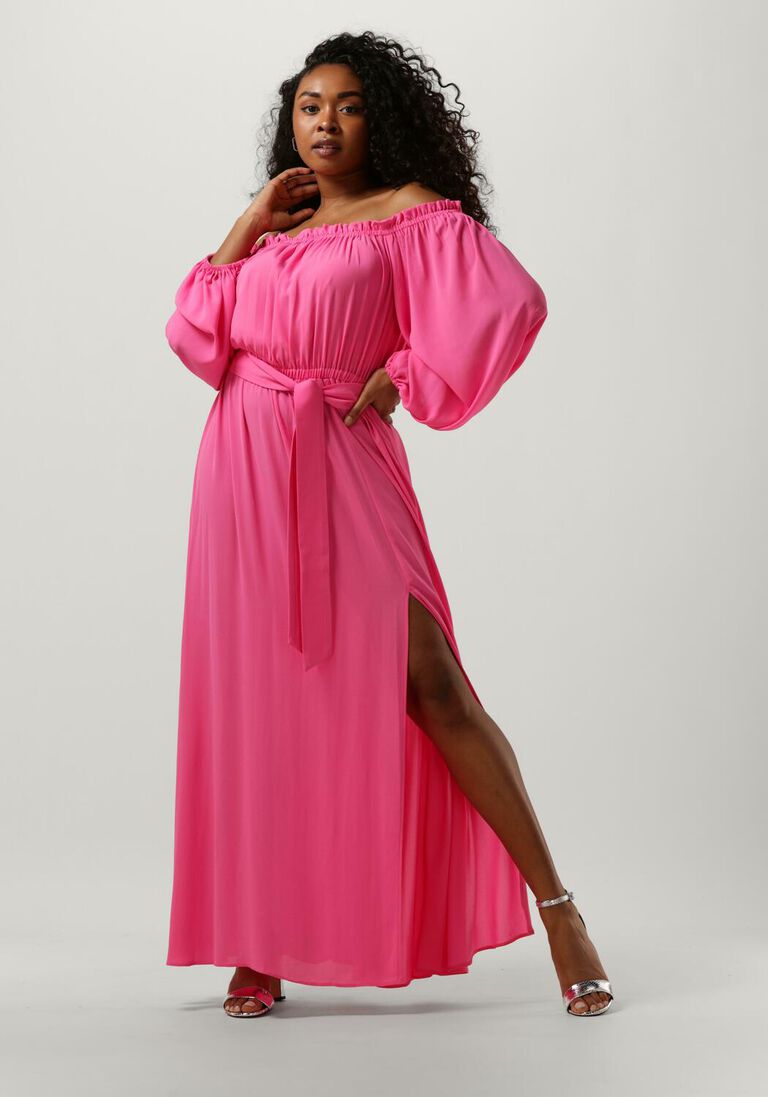 ACCESS fuchsia access maxi jurk off-the-shoulders maxi dress