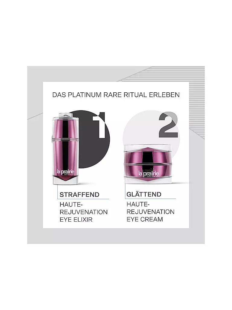 LA PRAIRIE Platinum Rare Haute-Rejuvenation Eye Elixir Augenserum 15ml keine Farbe