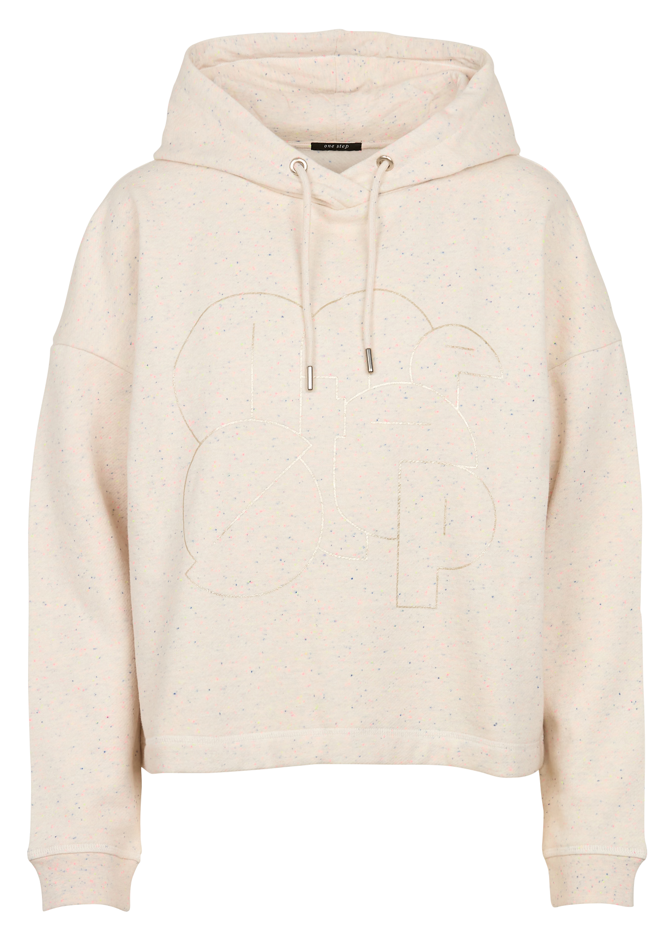 MAGIE - Sweat ample àcapuche en coton mélangé | Blanc