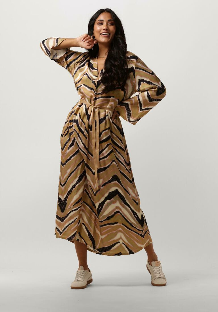 SUMMUM groene summum maxi jurk dress zigzag