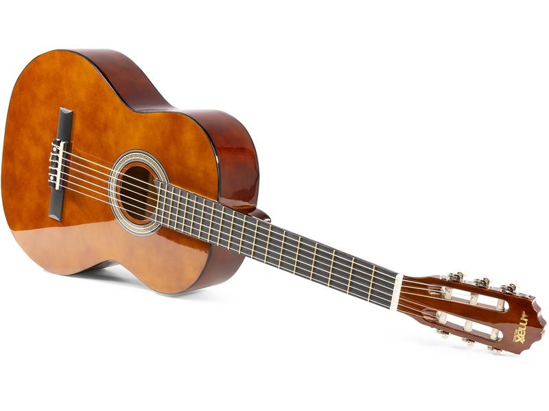 MAX Konzertgitarre SoloArt Set Dark Natural Klassische Gitarre mit Zubehör