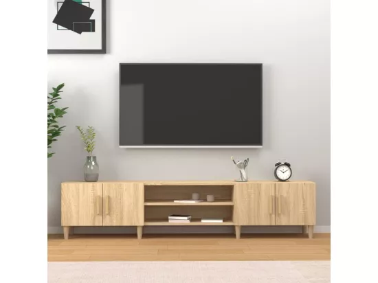 Meubles TV chêne sonoma 180x31,5x40 cm bois d'ingénierie
