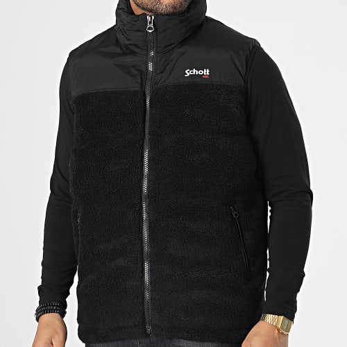 Doudoune Sherpa Capuche Sans Manches Utahsherpav Noir