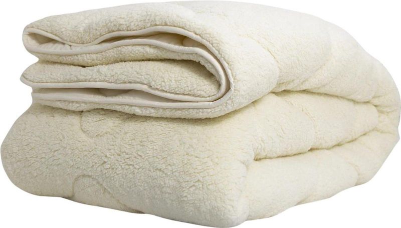 Teddy Dekbed zonder Overtrek - Crème - 240 x 200 cm