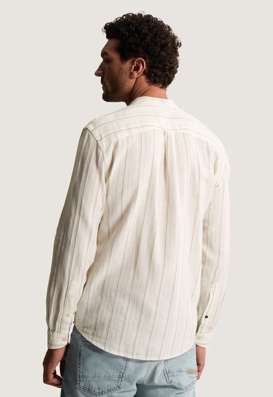 Cast Iron Twill Slub Stripe Overhemd