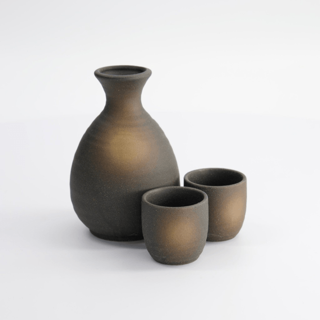 Sake Set Bizenbuki 3-Delig
