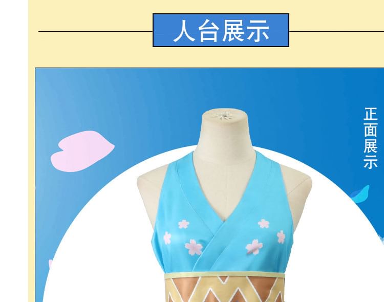 Bloomsoon - One Piece Nami Cosplay Kostuumset / Pruik / Geta Sandalen