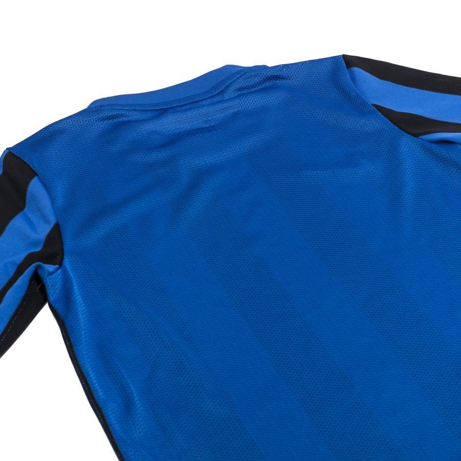 Nike Maillot Dri-FIT Striped Division IV - Bleu/Noir/Blanc Manches Longues Enfant