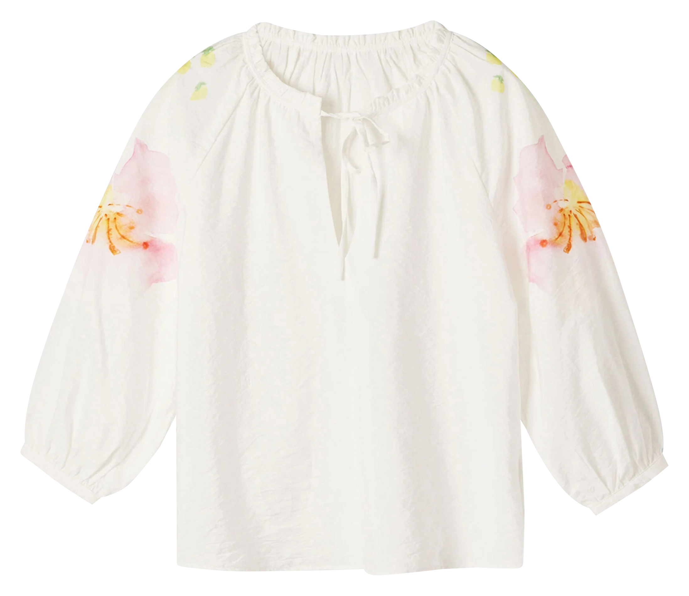 Blouse ample imprimé | Blanc