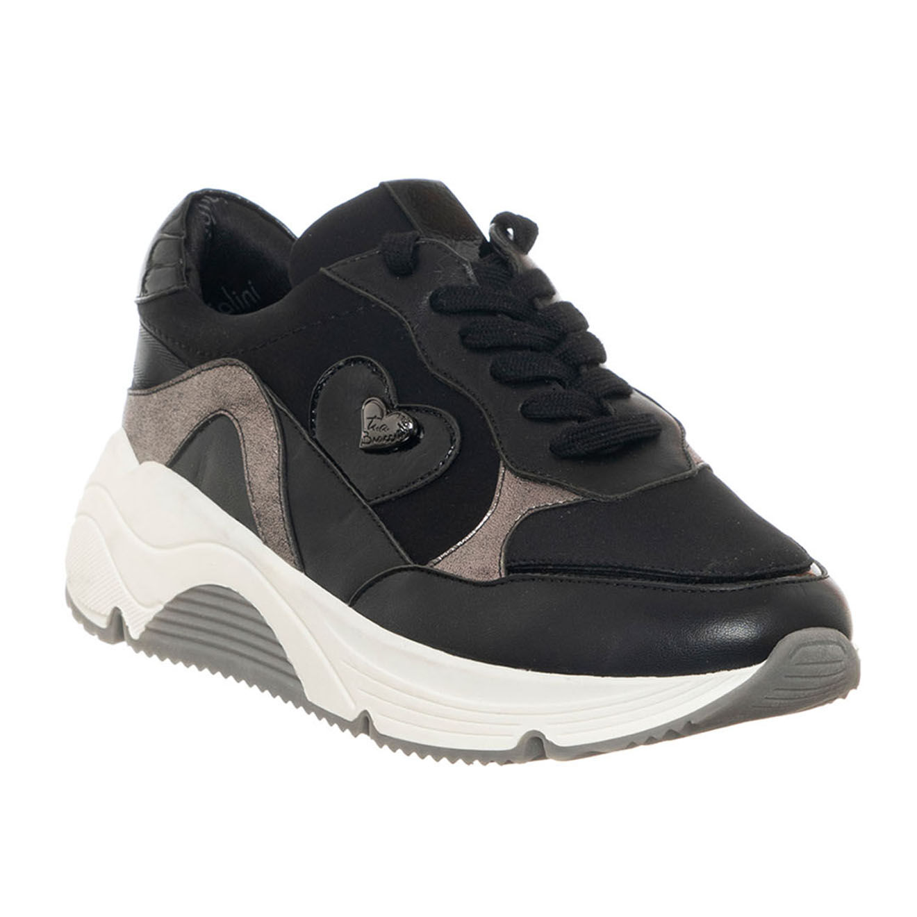 Tua By Braccialini Sneakers en Cuir Eliz noir/anthracite