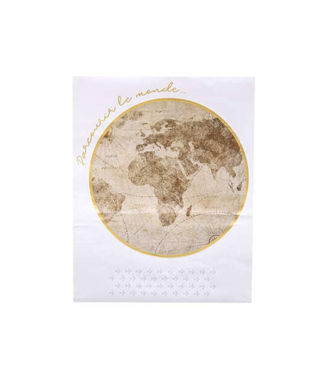 Sticker Plat Mural Loft 70x87cm Naturel & Blanc