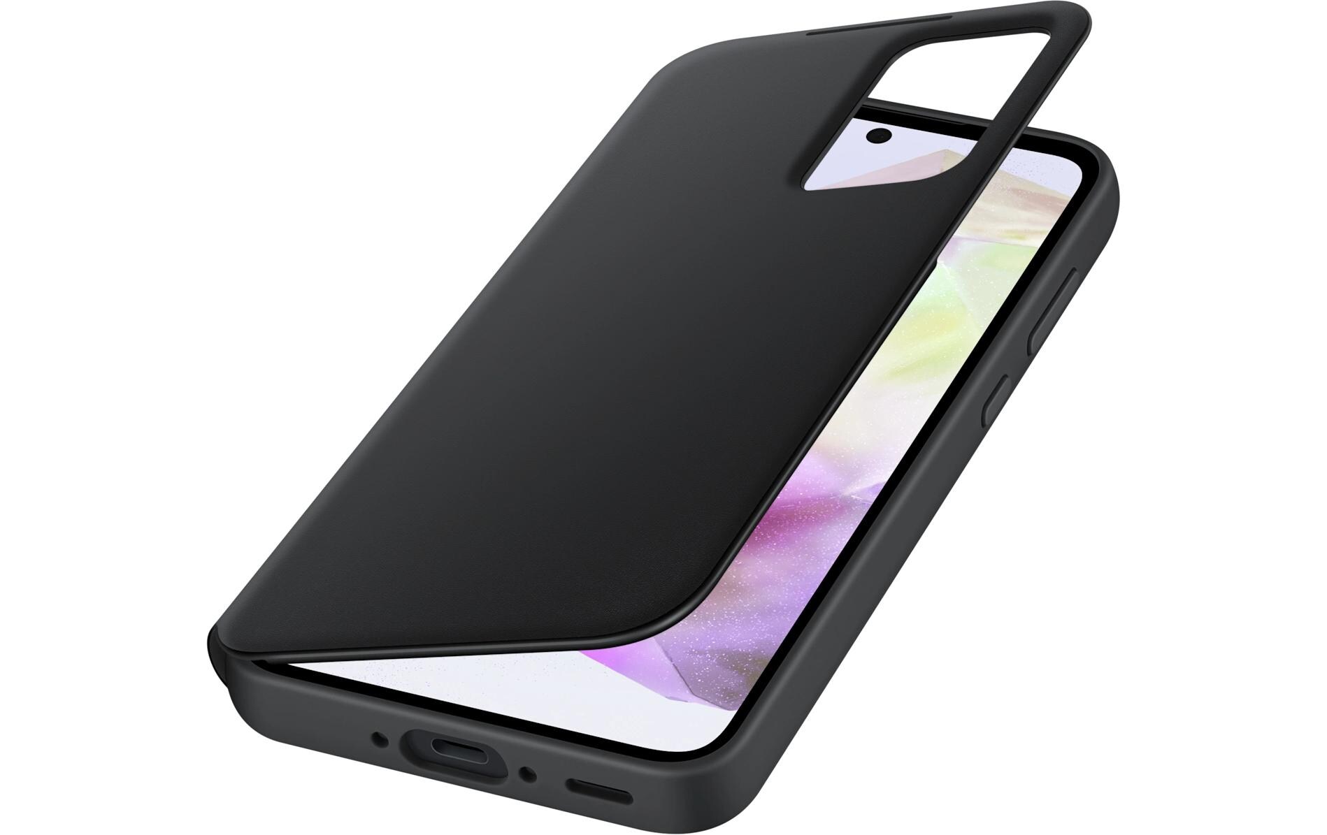 Book Cover Smart View Galaxy A35 5G SchwarzSchutzhülle mit Sichtfenster für das Samsung Galaxy A35 5G