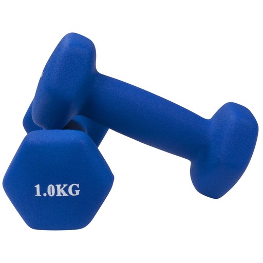 Halteres revestidos de neoprene (conjunto de 2) 1 kg Gladiatorfit