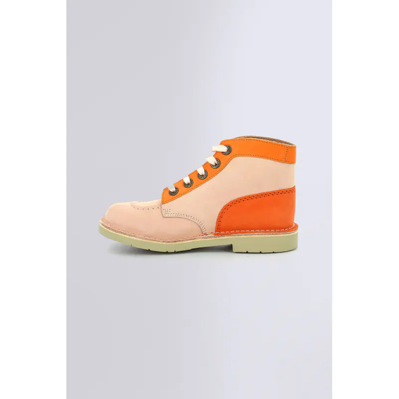 Kick col Saumon orange BOTTINES Cuir Fille