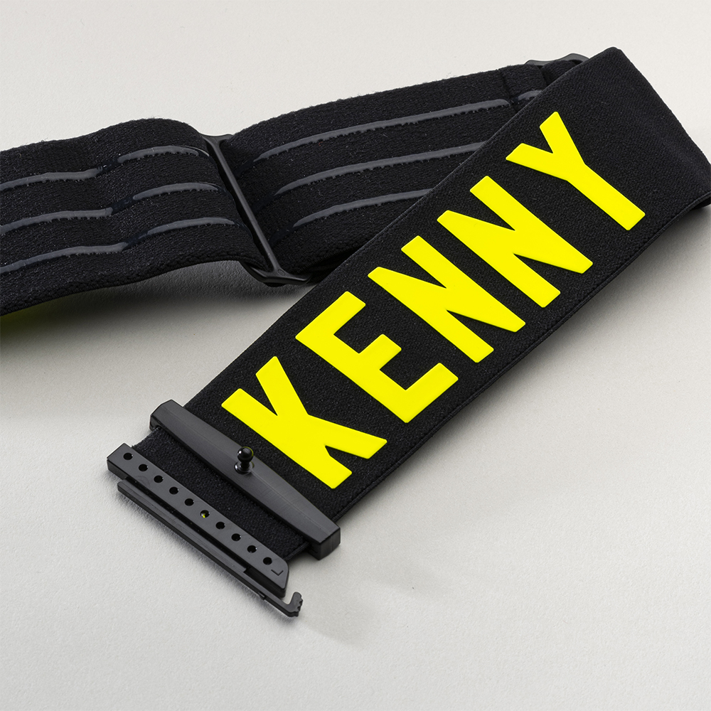 Kenny - Masque Performance iridium Noir / Jaune fluo