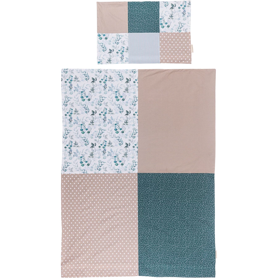 Ullenboom Bettwäsche-Set 100x135 cm und Kissenbezug 40x60 cm - Eukalyptus