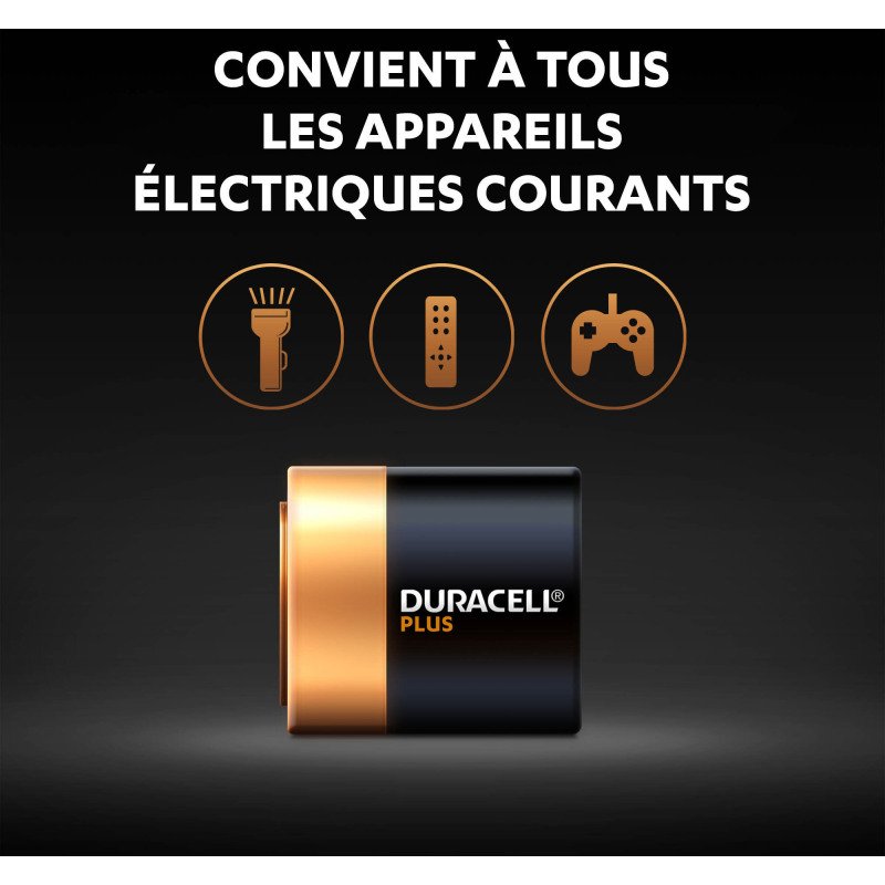 Duracell Plus - Pack de 1 piles Alcalines B/LR12 - 4,5V