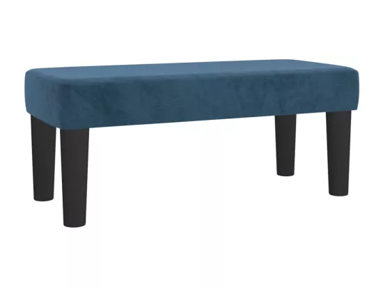 Banc Bleu foncé 70x30x30 cm Velours