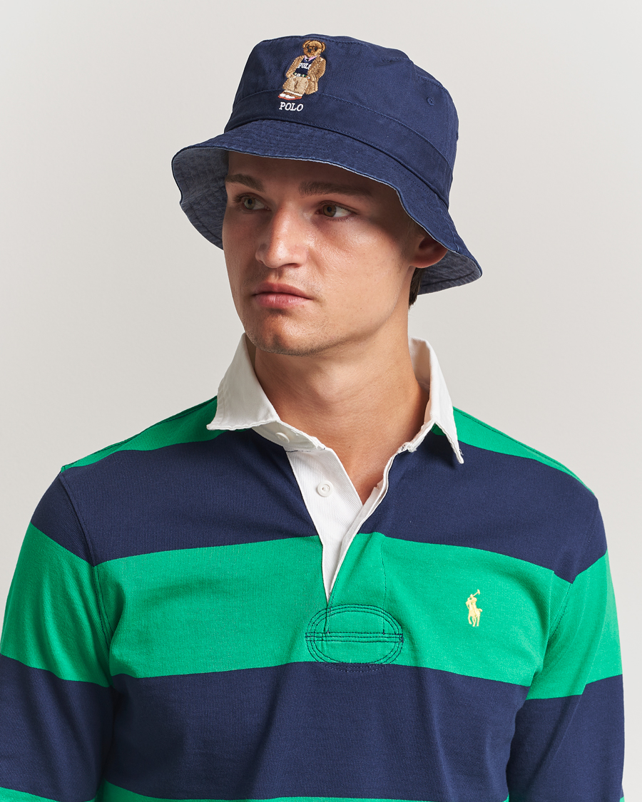 Polo Ralph Lauren Loft Bucket Bear Hat Newport Navy