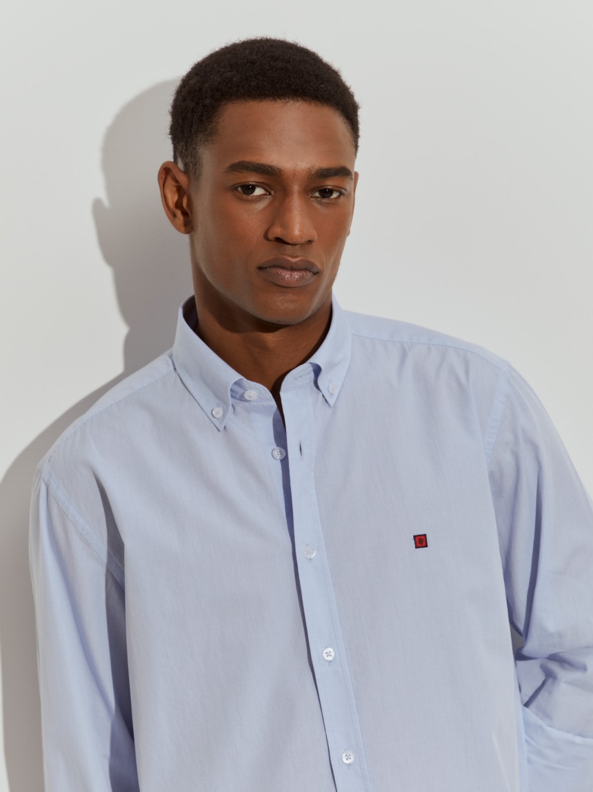 Camisa regular fit de algodão