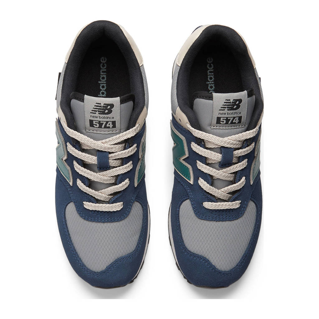 New Balance 574sneakers blauw/ecru/petrol