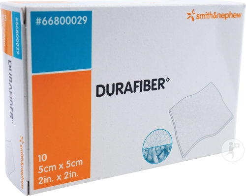 Smith&Nephew Durafiber Pansement Absorbant Et Gélifiant À Base De Fibres 5x5cm Pièces 10