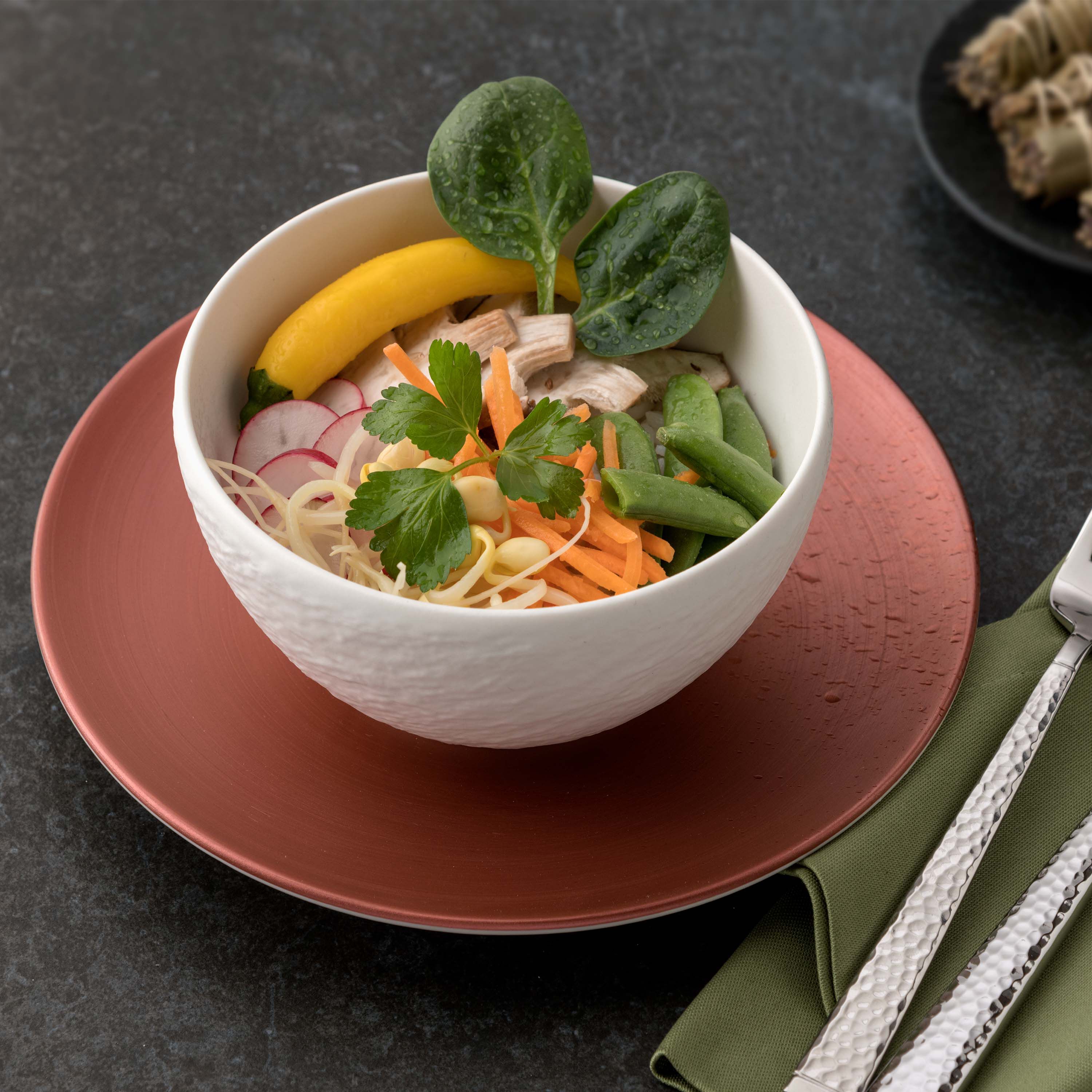 Manufacture Centerpiece bowl Copper, 15.3 oz, Premium Porcelain