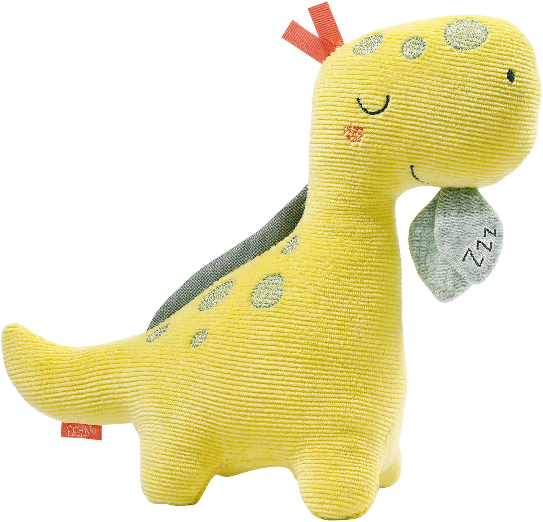 Fehn Kuscheltier »Happy Dino« mit »Glow-in-the-dark«-Bestickung & Nachtlicht-Modul