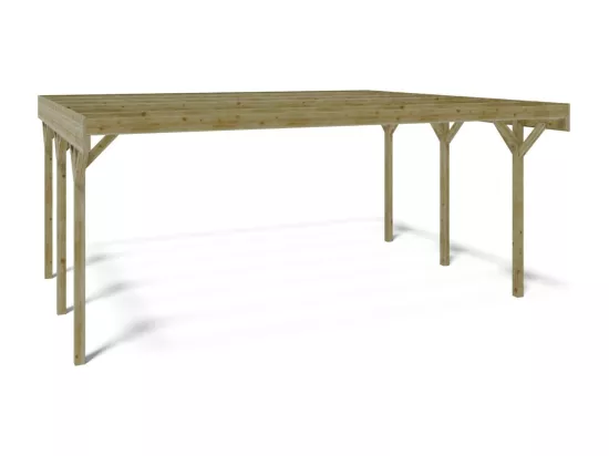 Carport, abri de voiture 6,06x5,03 m - 30,48 m2 - CAR5 - ALTANKA