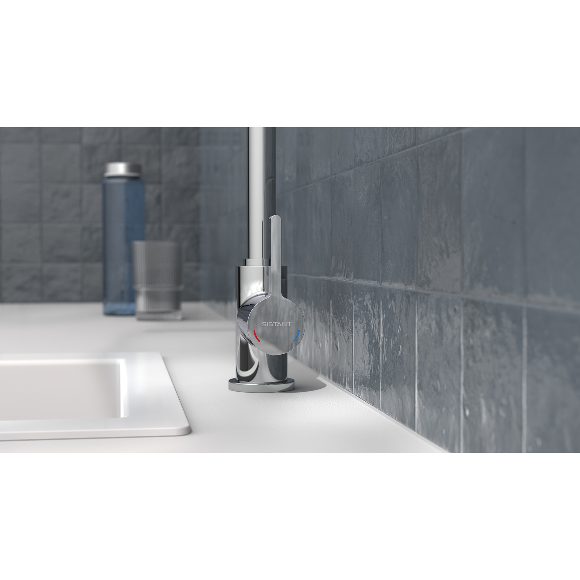 SISTANT Küchenarmatur - Chrom - Hochdruck - Cold-Start-Funktion