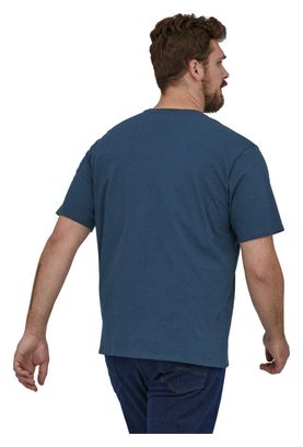 T-Shirt Patagonia Regenerative Organic Cotton Bleu Foncé