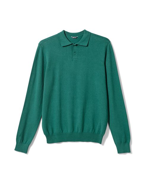 polo homme en maille vert