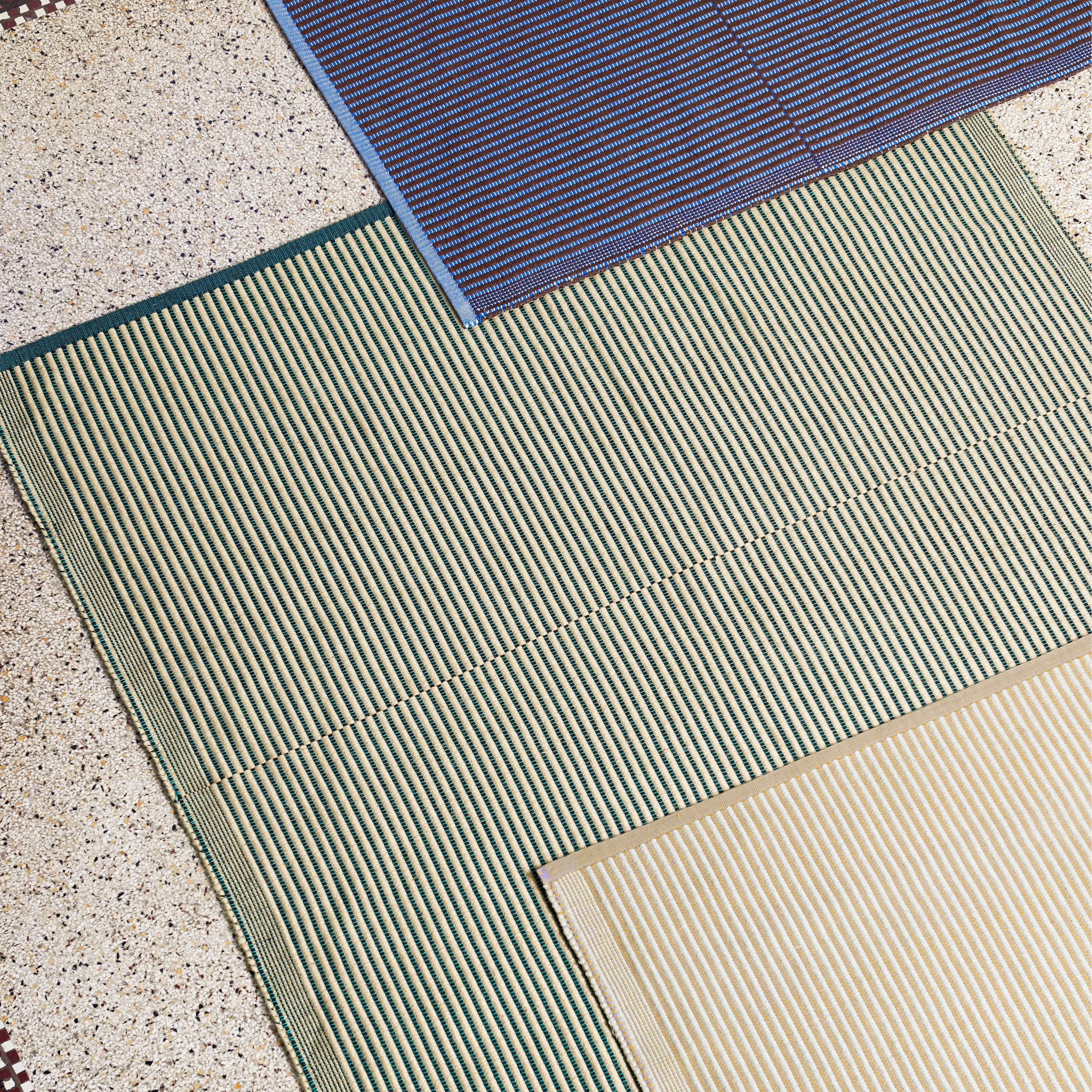 HAY Tapis Deurmat 60 x 95 cm -  Chestnut / Blue