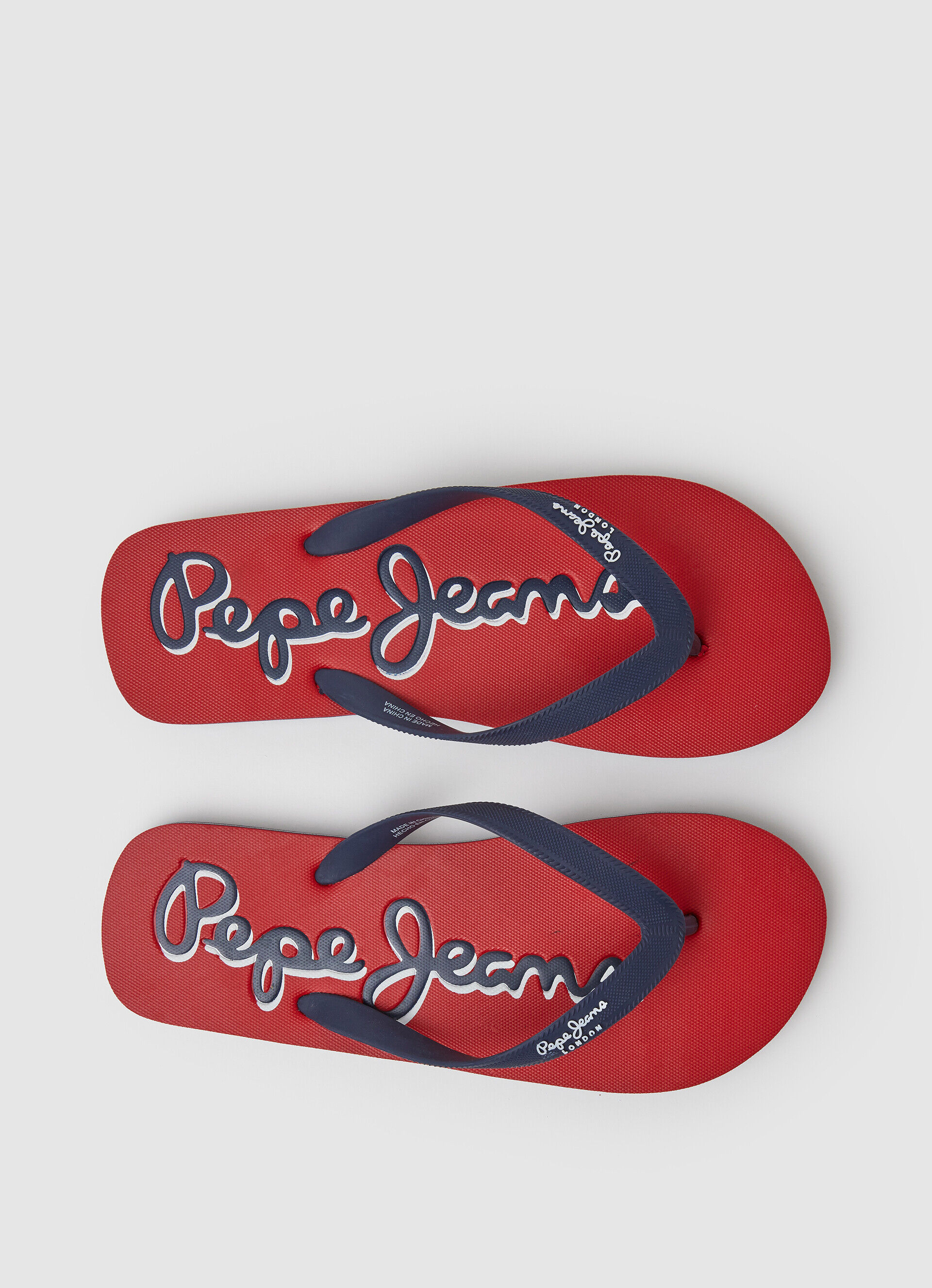 Chinelo com o logotipo da Bay Beach - vermelho