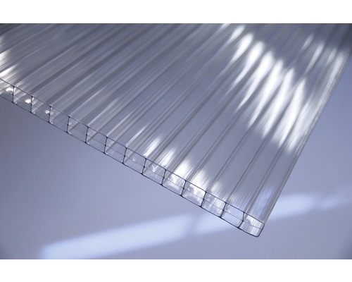 Gutta polycarbonaat meerwandige plaat/wandplaat 8-10 helder 2000 mm x 980 mm x 10 mm