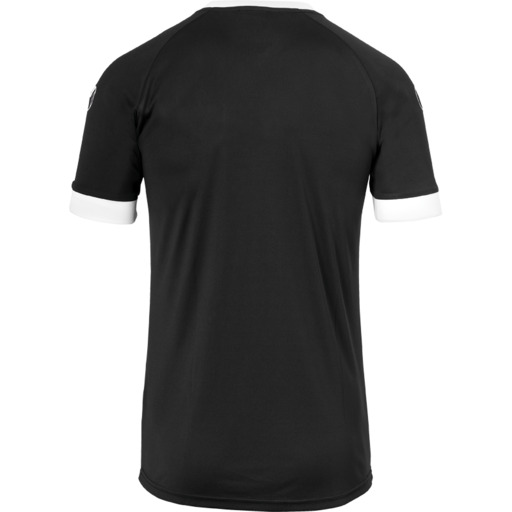 Camisa de manga curta da Divisão II, preta/branca, Uhlsport