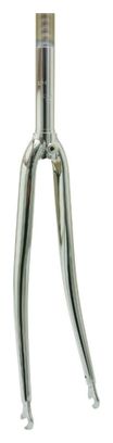 FOURCHE ROUTE 700C ACIER CHROMEE CINTREE PIVOT FILETE 1 -22.2 INTERIEUR