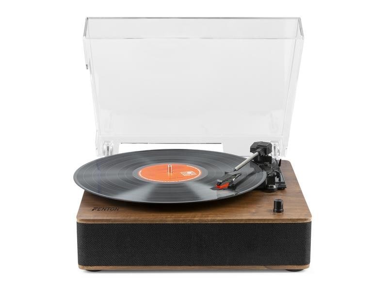 Fenton Plattenspieler RP161 Dunkelbraun Retroplattenspieler mit Bluetooth